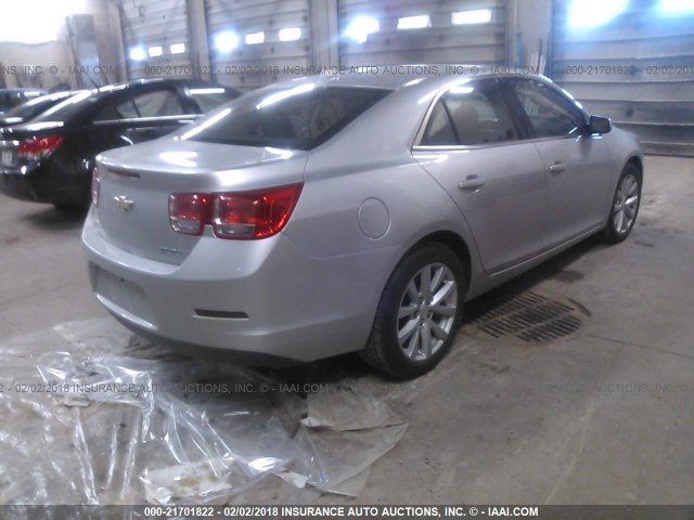 1G11E5SA5DF155597 - 2013 CHEVROLET MALIBU 2LT SILVER photo 4