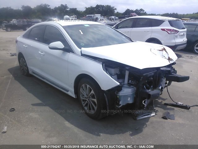 5NPE34AF1FH043409 - 2015 HYUNDAI SONATA SPORT/LIMITED WHITE photo 1