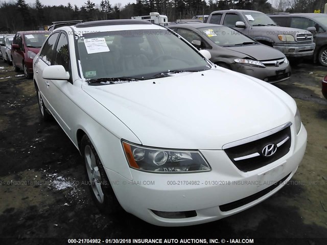 5NPEU46F37H201255 - 2007 HYUNDAI SONATA SE/LIMITED WHITE photo 1