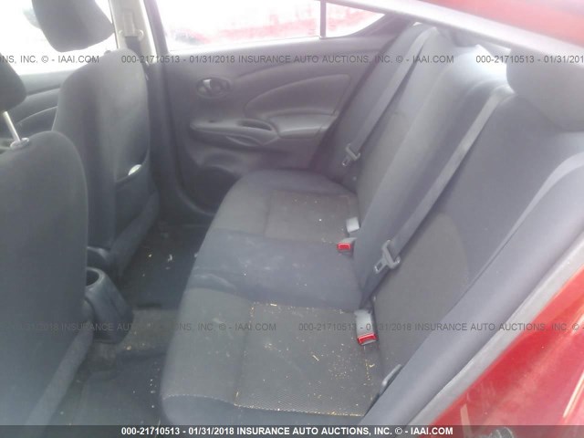 3N1CN7AP7CL834165 - 2012 NISSAN VERSA S/SV/SL RED photo 8