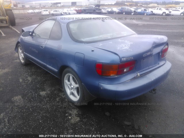 JT2ST87FXL0037935 - 1990 TOYOTA CELICA GT BLUE photo 3