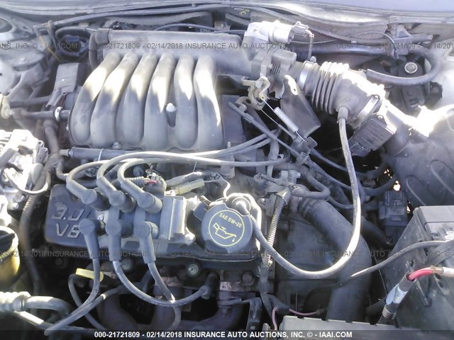 1FAFP55201A252880 - 2001 FORD TAURUS SES WHITE photo 10