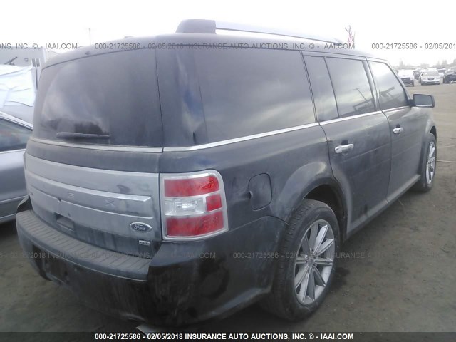 2FMHK6D84FBA08184 - 2015 FORD FLEX LIMITED BLACK photo 4