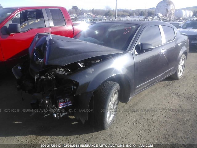 1B3LC76M98N665504 - 2008 DODGE AVENGER R/T BLACK photo 2