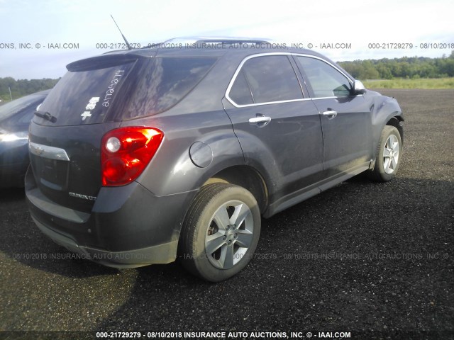 1GNALFEK8DZ109467 - 2013 CHEVROLET EQUINOX LTZ GRAY photo 4