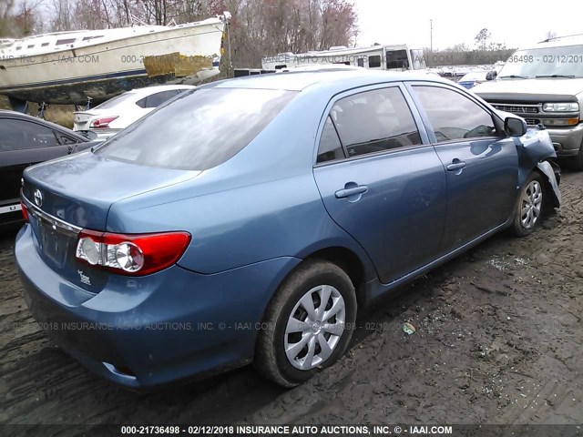 5YFBU4EE3CP018589 - 2012 TOYOTA COROLLA S/LE BLUE photo 4