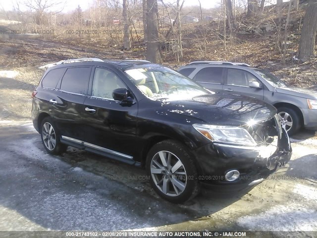 5N1AR2MMXDC626769 - 2013 NISSAN PATHFINDER S/SV/SL/PLATINUM BLACK photo 1