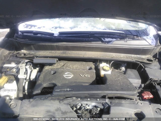 5N1AR2MMXDC626769 - 2013 NISSAN PATHFINDER S/SV/SL/PLATINUM BLACK photo 10