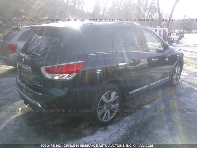 5N1AR2MMXDC626769 - 2013 NISSAN PATHFINDER S/SV/SL/PLATINUM BLACK photo 4