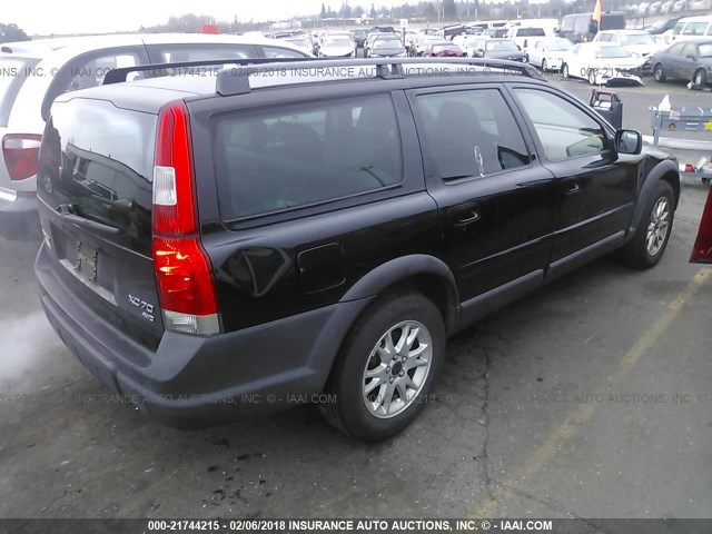 YV1SZ59H641157532 - 2004 VOLVO XC70 BLACK photo 4