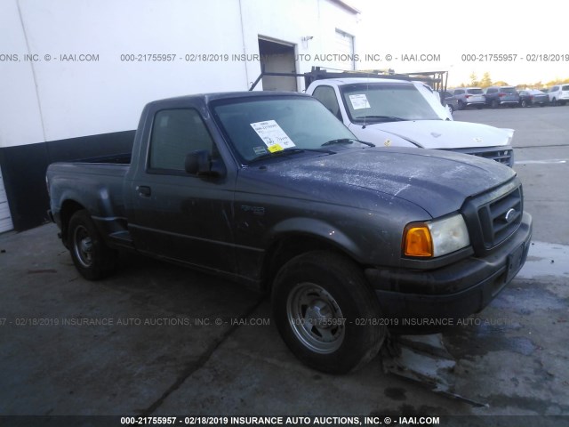 1FTYR10U44PA20735 - 2004 FORD RANGER GRAY photo 1