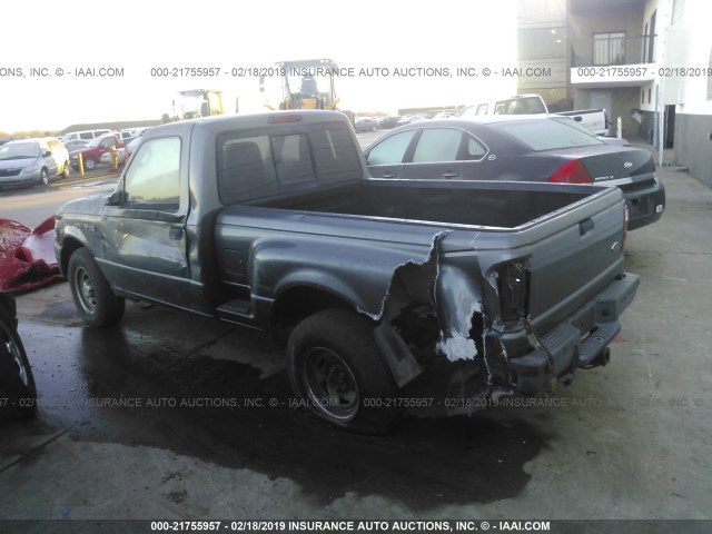 1FTYR10U44PA20735 - 2004 FORD RANGER GRAY photo 3