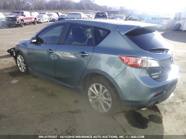 JM1BL1H53A1224526 - 2010 MAZDA 3 S BLUE photo 3