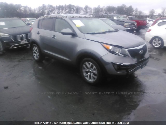 KNDPB3AC3G7826071 - 2016 KIA SPORTAGE GRAY photo 1