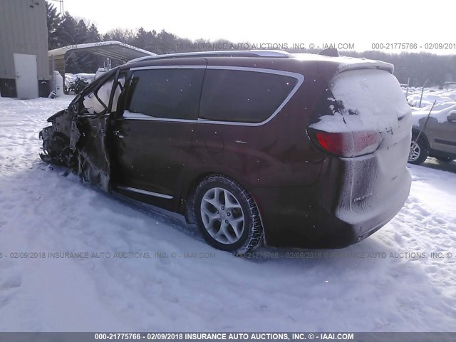 2C4RC1EG8JR102714 - 2018 CHRYSLER PACIFICA TOURING L PLUS MAROON photo 3