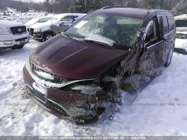 2C4RC1EG8JR102714 - 2018 CHRYSLER PACIFICA TOURING L PLUS MAROON photo 6