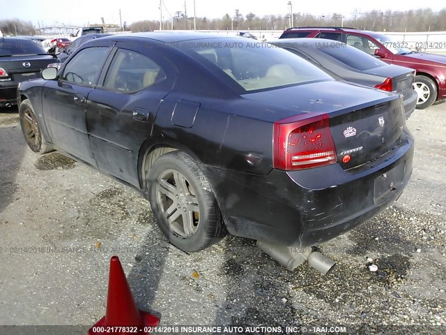 2B3KA43G76H373774 - 2006 DODGE CHARGER SE/SXT BLACK photo 3