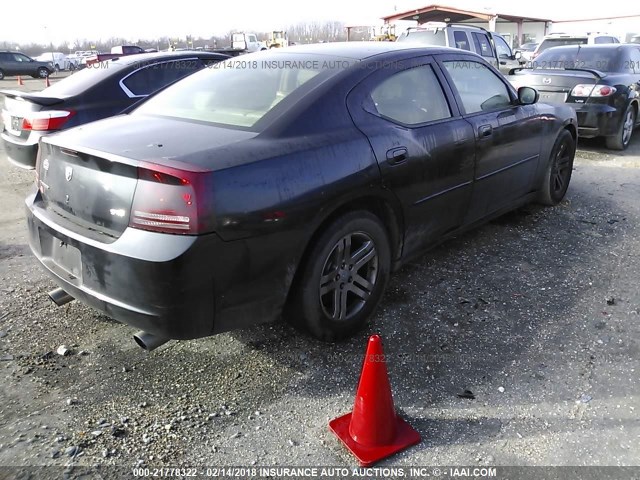 2B3KA43G76H373774 - 2006 DODGE CHARGER SE/SXT BLACK photo 4