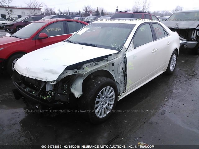 1G6DG5E50D0112627 - 2013 CADILLAC CTS LUXURY COLLECTION WHITE photo 2