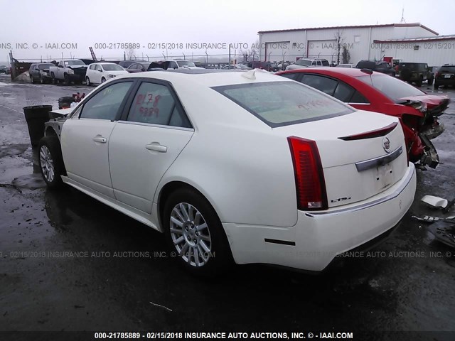 1G6DG5E50D0112627 - 2013 CADILLAC CTS LUXURY COLLECTION WHITE photo 3
