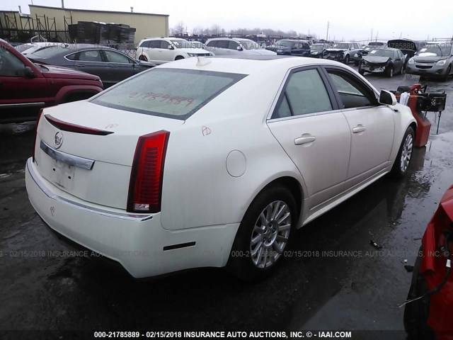 1G6DG5E50D0112627 - 2013 CADILLAC CTS LUXURY COLLECTION WHITE photo 4