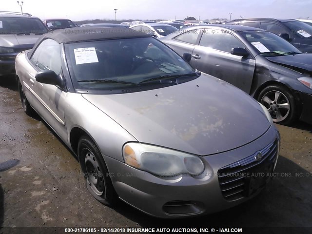 1C3EL45XX4N311829 - 2004 CHRYSLER SEBRING LX GOLD photo 1