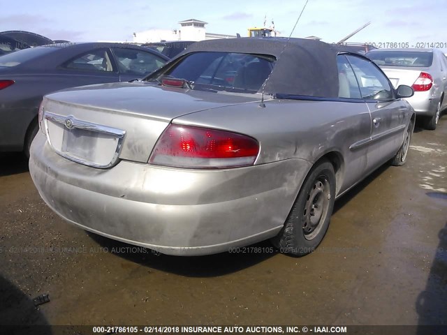 1C3EL45XX4N311829 - 2004 CHRYSLER SEBRING LX GOLD photo 4