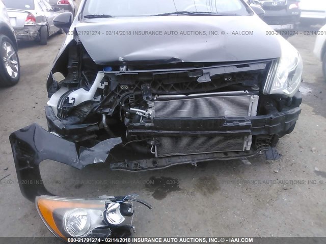 KNADM5A35C6040360 - 2012 KIA RIO LX BLACK photo 6