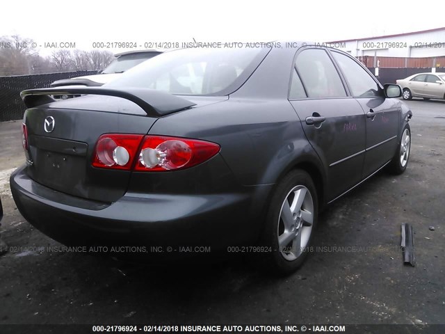 1YVFP80D635M11136 - 2003 MAZDA 6 S GRAY photo 4