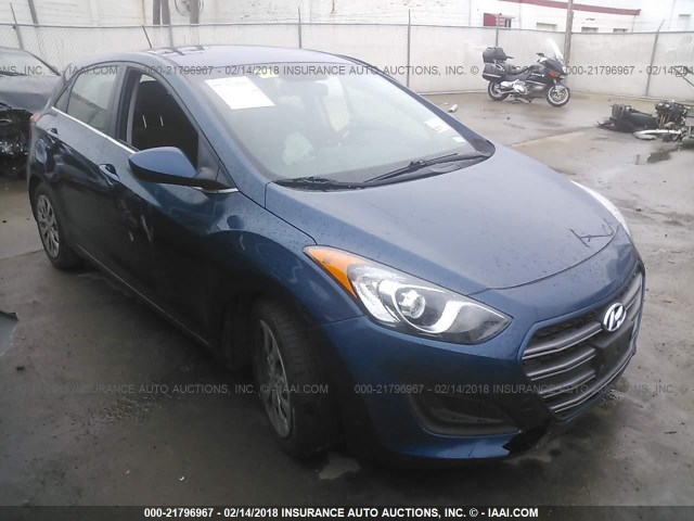 KMHD35LH9GU266431 - 2016 HYUNDAI ELANTRA GT BLUE photo 1