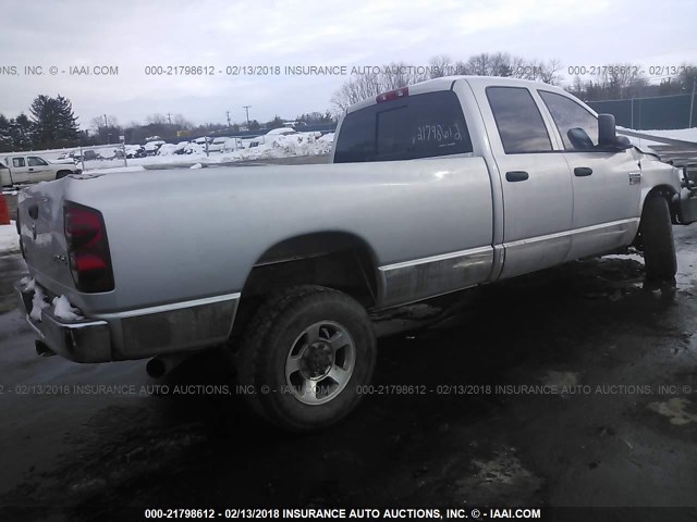 3D7KS28A38G117273 - 2008 DODGE RAM 2500 ST/SLT SILVER photo 4