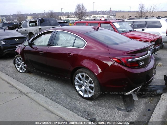 2G4GU5GXXH9166333 - 2017 BUICK REGAL GS RED photo 3