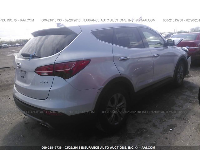 5XYZT3LB2EG134703 - 2014 HYUNDAI SANTA FE SPORT  SILVER photo 4