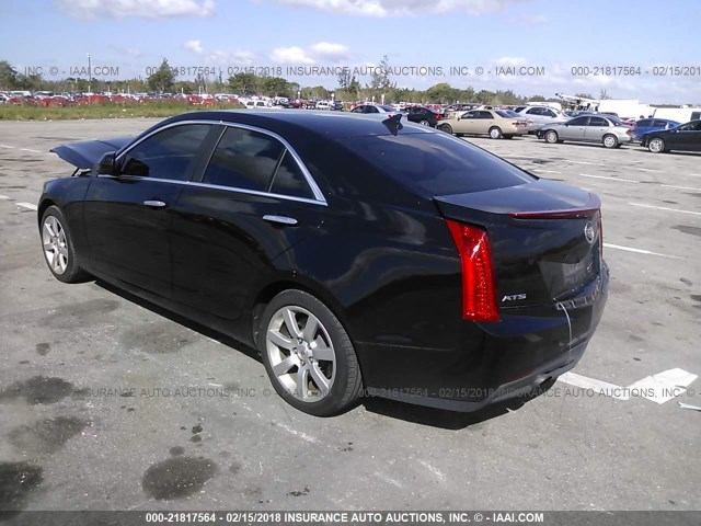 1G6AA5RA4D0164421 - 2013 CADILLAC ATS BLACK photo 3