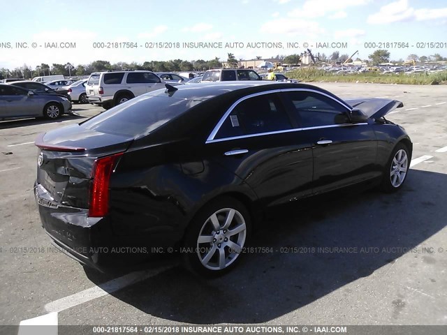 1G6AA5RA4D0164421 - 2013 CADILLAC ATS BLACK photo 4