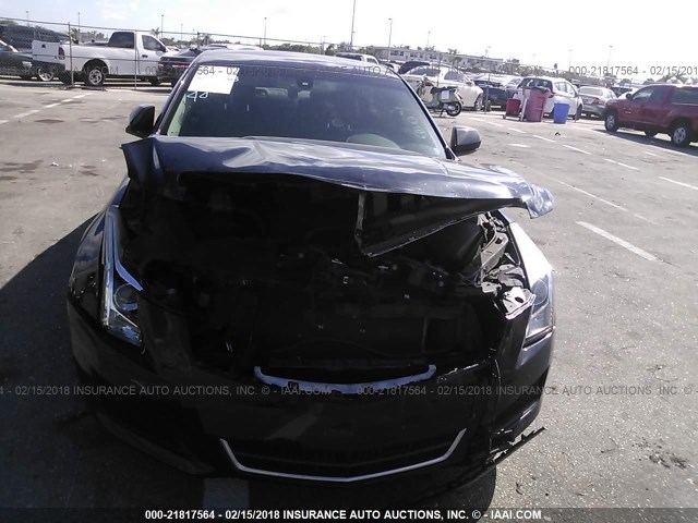 1G6AA5RA4D0164421 - 2013 CADILLAC ATS BLACK photo 6