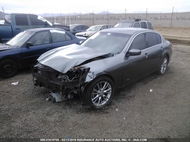 JN1CV6APXBM510285 - 2011 INFINITI G37 SPORT GRAY photo 2