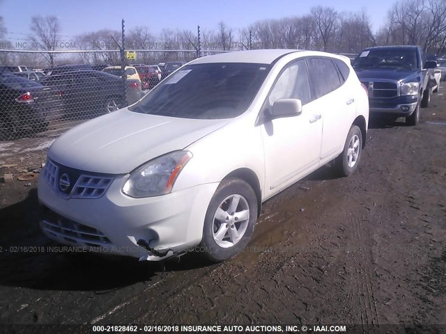 JN8AS5MTXDW028007 - 2013 NISSAN ROGUE S/SV WHITE photo 2