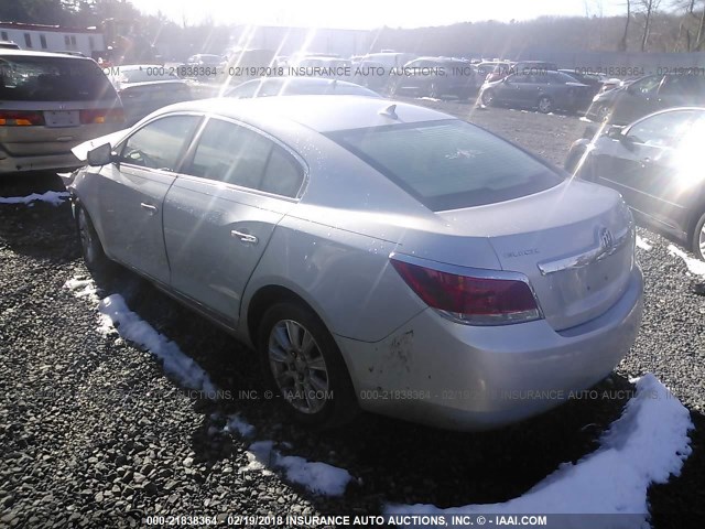 1G4GB5EG9AF150761 - 2010 BUICK LACROSSE CX SILVER photo 3