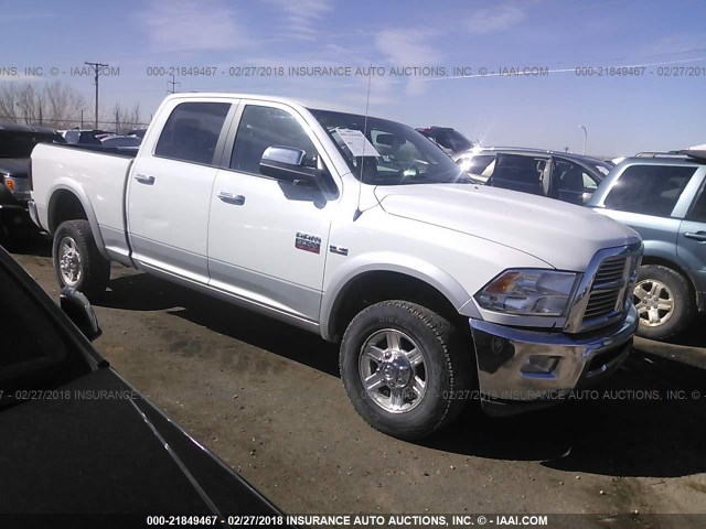 3C6TD5FT4CG161328 - 2012 DODGE RAM 2500 LARAMIE WHITE photo 1