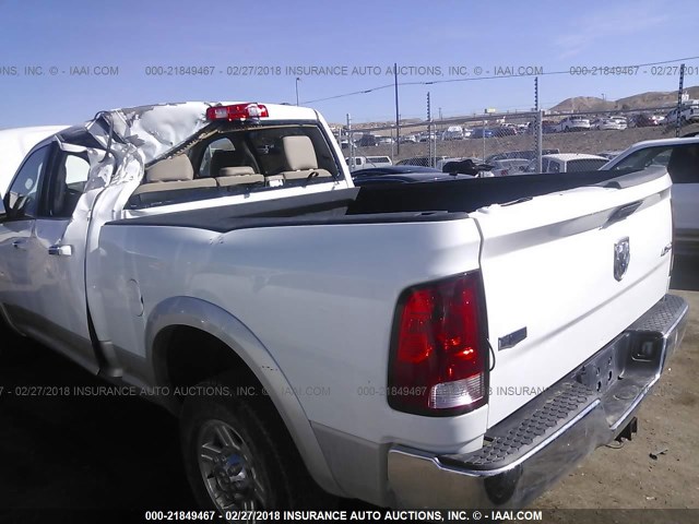 3C6TD5FT4CG161328 - 2012 DODGE RAM 2500 LARAMIE WHITE photo 6