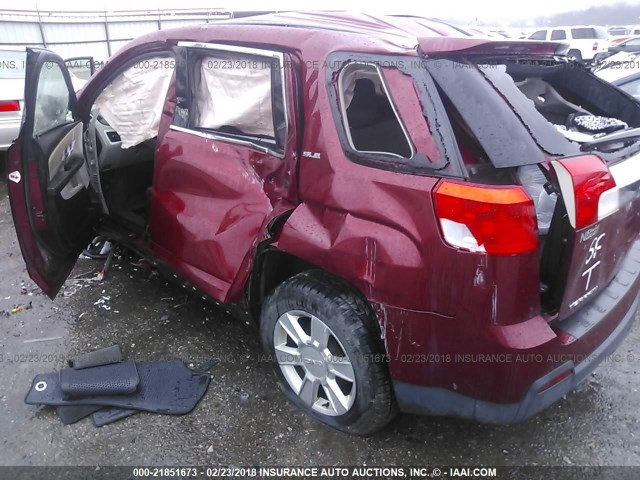 2GKALMEK7C6248727 - 2012 GMC TERRAIN SLE RED photo 3