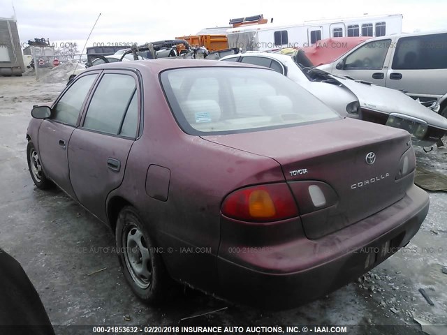 1NXBR12E2XZ187480 - 1999 TOYOTA COROLLA VE/CE/LE 红色 照片 3