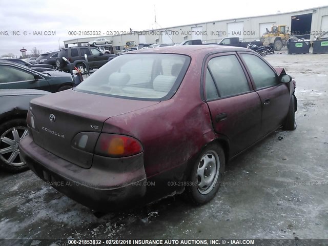 1NXBR12E2XZ187480 - 1999 TOYOTA COROLLA VE/CE/LE 红色 照片 4