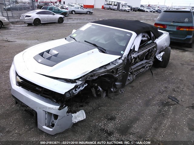 2G1FL3DP5D9803840 - 2013 CHEVROLET CAMARO ZL1 SILVER photo 2