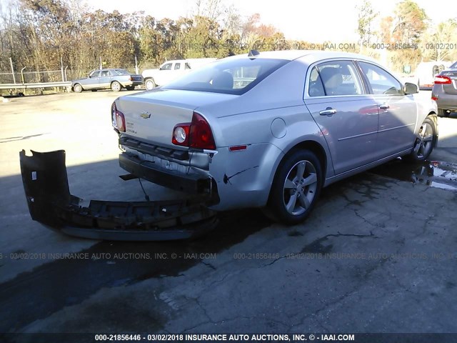 1G1ZC5EU6CF371861 - 2012 CHEVROLET MALIBU 1LT 银色 照片 4