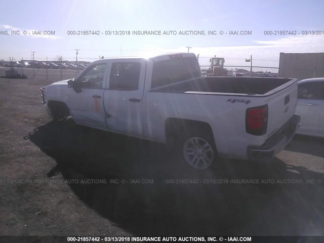 3GCUKREC2EG237207 - 2014 CHEVROLET SILVERADO K1500 LT WHITE photo 3