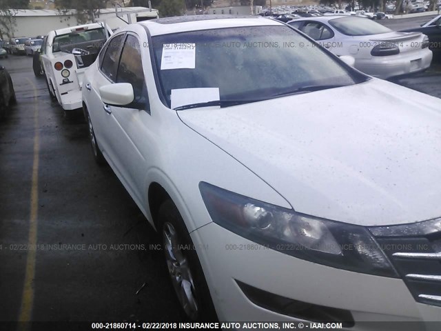 5J6TF1H53AL005382 - 2010 HONDA ACCORD CROSSTOUR EXL WHITE photo 1