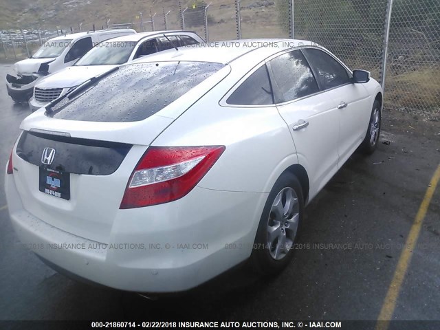 5J6TF1H53AL005382 - 2010 HONDA ACCORD CROSSTOUR EXL WHITE photo 4