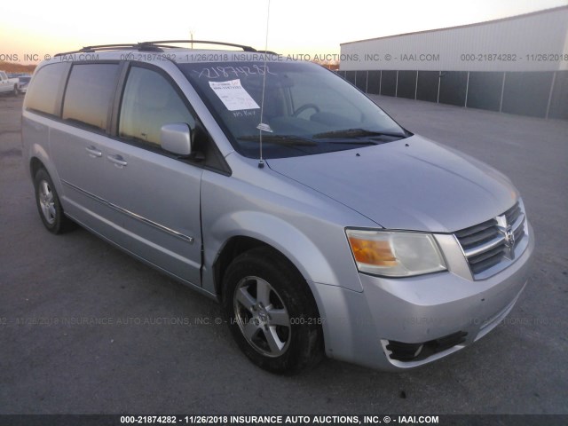 2D8HN54139R565934 - 2009 DODGE GRAND CARAVAN SXT SILVER photo 1